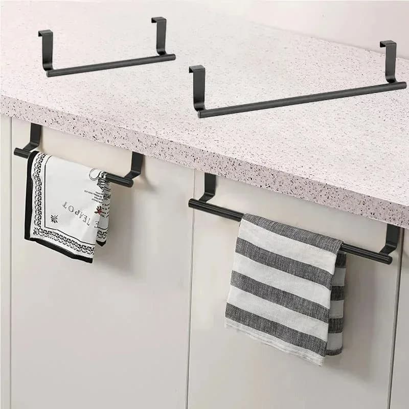 Towel rack over door Stainless steel towel Holder Storage cabinet door Bathroom towel Holder