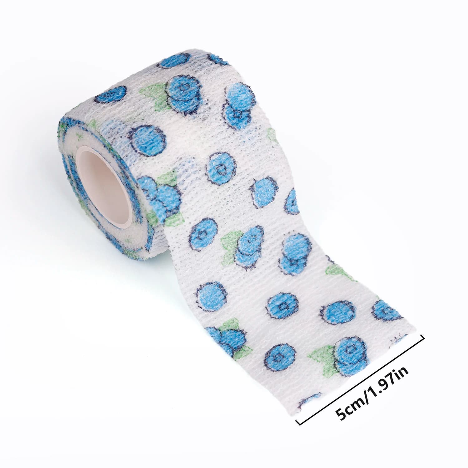 Fruit Print Self Adhesive Tattoo Elastic Bandage 5CM*4.5M Sports Wrap Tape for Finger Joint Knee First Aid Kit Pet Bandage