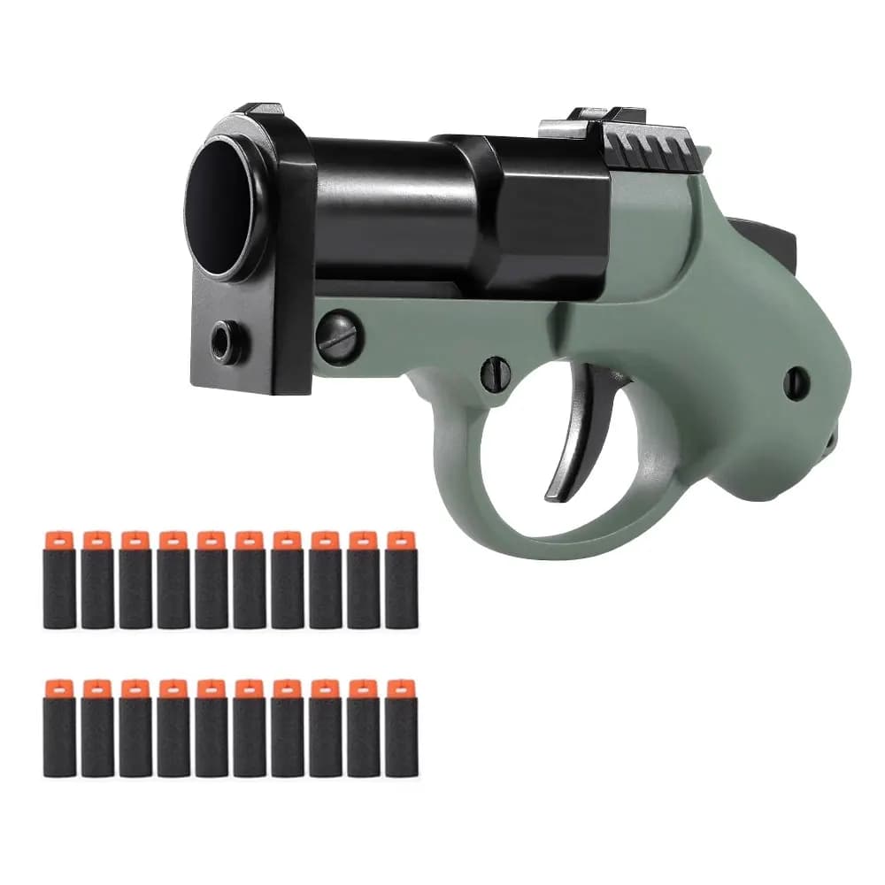 Sport all'aria aperta Soft Bullet Toy Gun Mini modello portatile CS accessori per giocattoli da gioco lanciatore di conchiglie lanciato a mano regalo per adulti QG485