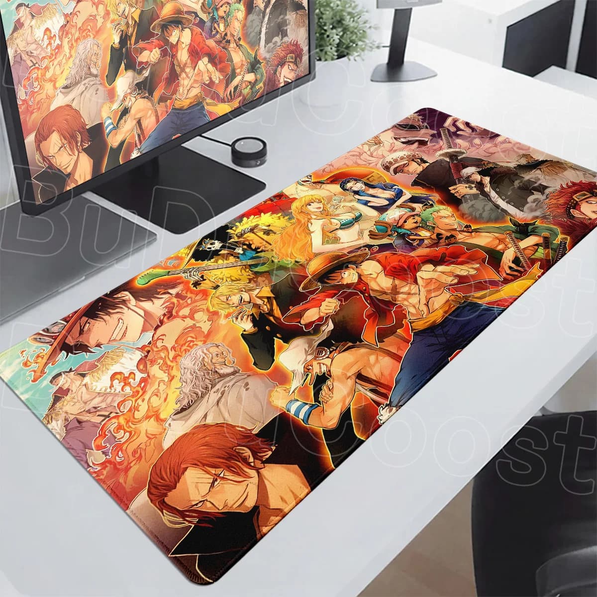 Japan Anime Mousepad Anti-slip Rubber Office Deskmat One Piece Game Keyboard Protect Mat HD Printing Computer Gaming Accessories
