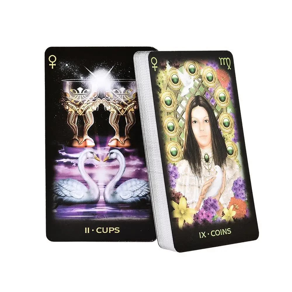 78 CARTE Tarocchi dei Sogni Gioco da tavolo completo in inglese Carta Oracle Divinazione Intrattenimento Gioco di carte Mazzo di tarocchi per feste in famiglia