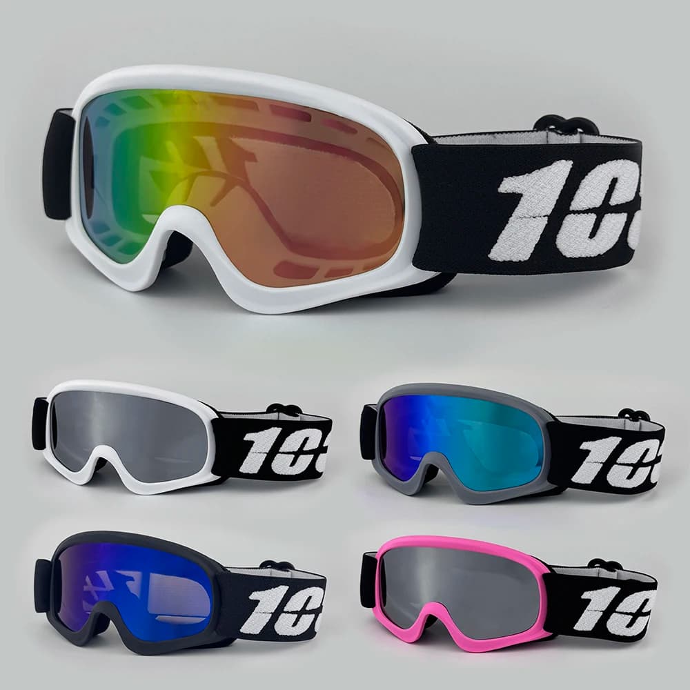 Occhiali da sci per bambini per età 4-14 Anti-appannamento Doppio strato UV400 Occhiali da neve Sport all'aria aperta Inverno Snowboard Occhiali da sci per bambini