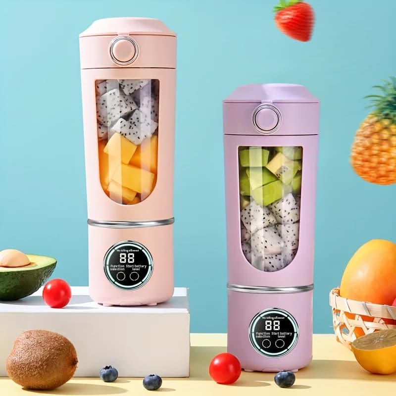 700ML portable juicer cup 12-leaf blade of large capacity Powerful motor Fast stirring mixer mixer Outdoor mixing cup