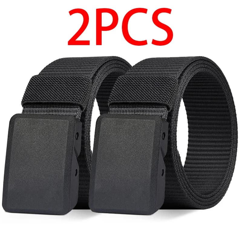 Men's Belt Outdoor Casual Canvas Belt Metal Free Training Nylon Tactical Belt,Versatile For Jeans, Dress,Casual ,For Men Women