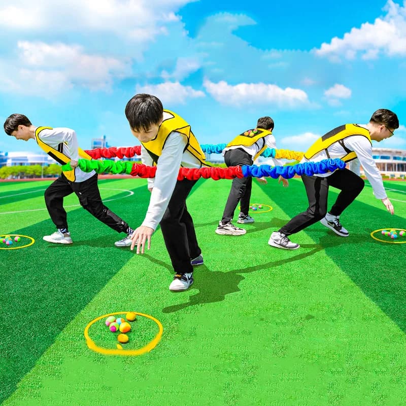 Children's Elastic Cord Open Air Sports Game Maternal School Team game activity for parents and children 6 colors Pull the game