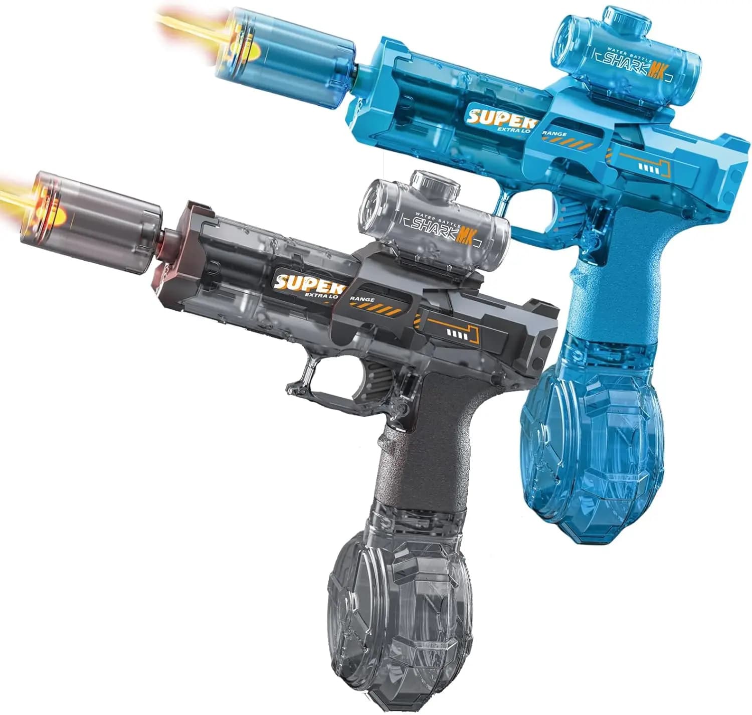 Pistole ad acqua elettriche a impulsi, pistola ad acqua automatica con luce LED, pistola ad acqua a spruzzo, giocattoli per feste estive all'aperto, regali per adulti