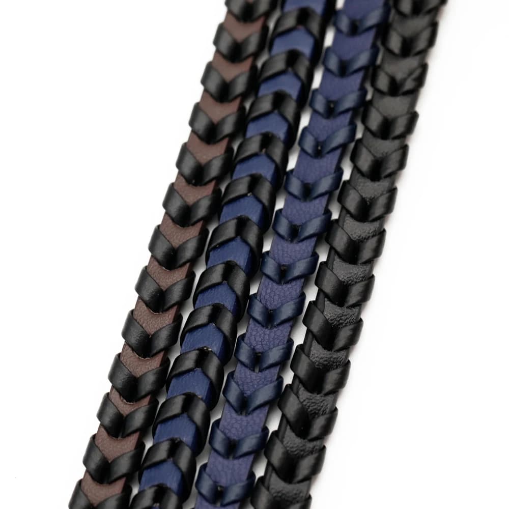 1 metro 8mm intrecciato cinturino in pelle pu risultati piatto cavo in ecopelle corda collana fai da te creazione di braccialetti per bagagli
