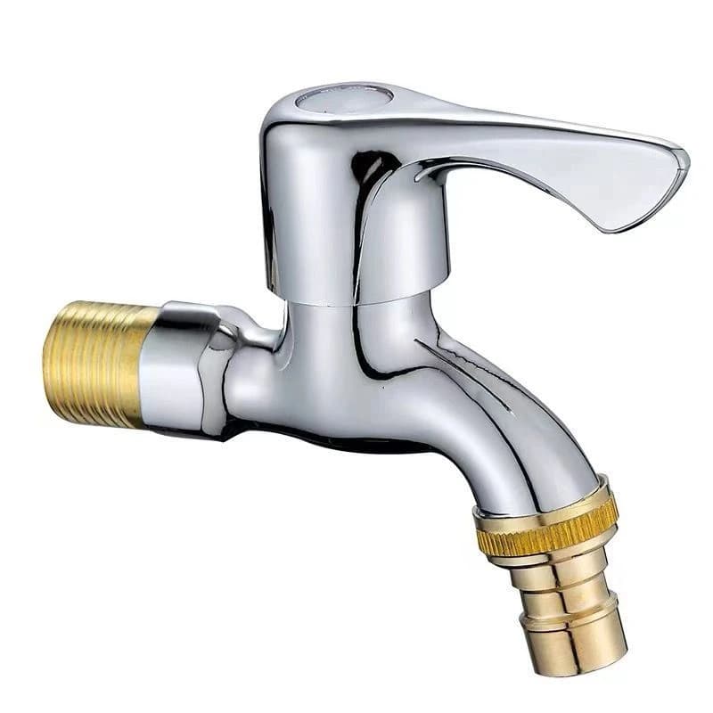 Washing Machine Faucets 1/2 "Wall Mask for Garden Balcony Water Tap Plastic Water Pipe Quick Connector Cooled Single Faucet