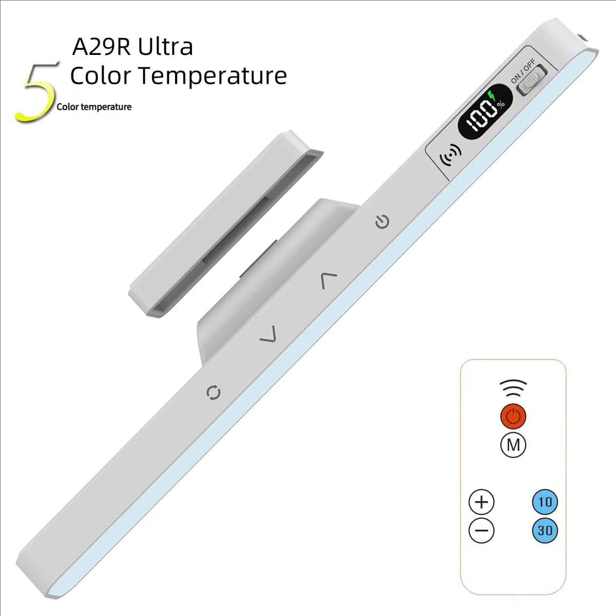 Lampada da tavolo touch Lampada da scrivania magnetica Batteria ricaricabile incorporata per armadietto da lettura Specchio Comodino Luci notturne ricaricabili