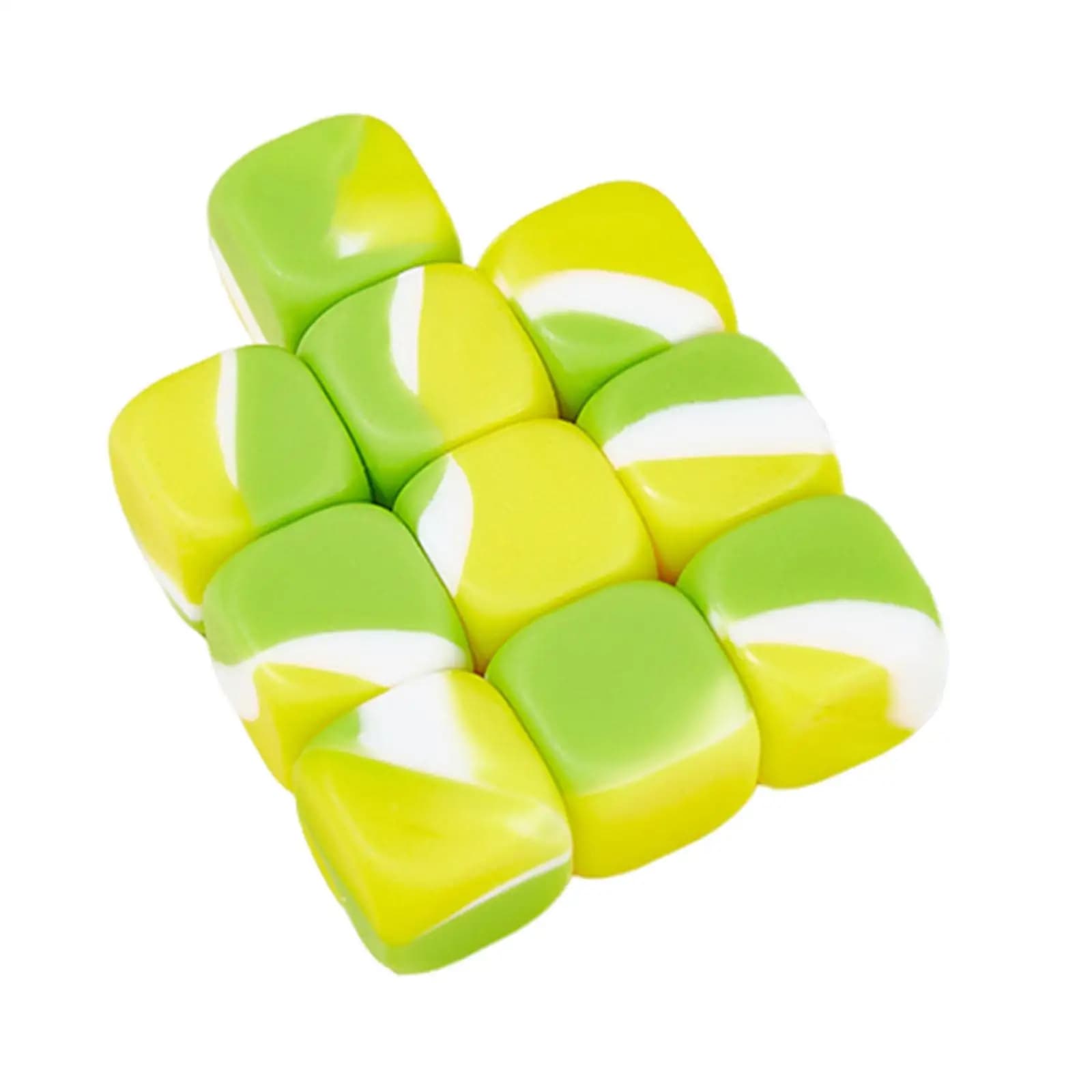 Dadi in Silicone da 16mm, Cubi Lisci a Sei Lati per Attività Didattiche in Classe, Giochi da Tavolo Fai-da-Te