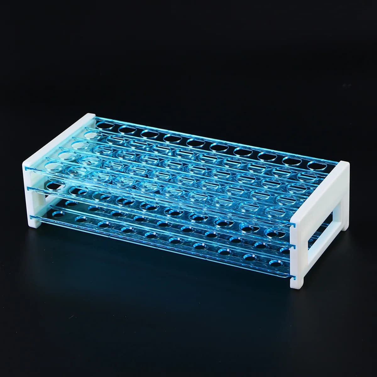 Plastic 15mm/50 Vents 3 Layers Test Tube Rack Holder Stand School Laboratory Supplies