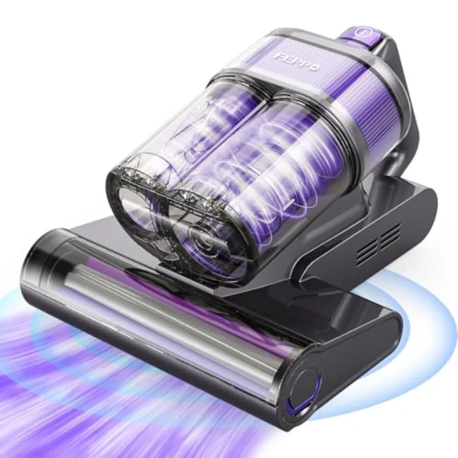 Vacuum cleaner for 4-in-1 PRO 16KPa mattresses, Portable vacuum cleaner with UV-C light 253.7nm, 40,000 Impulses/Minutes, Tapping function 1