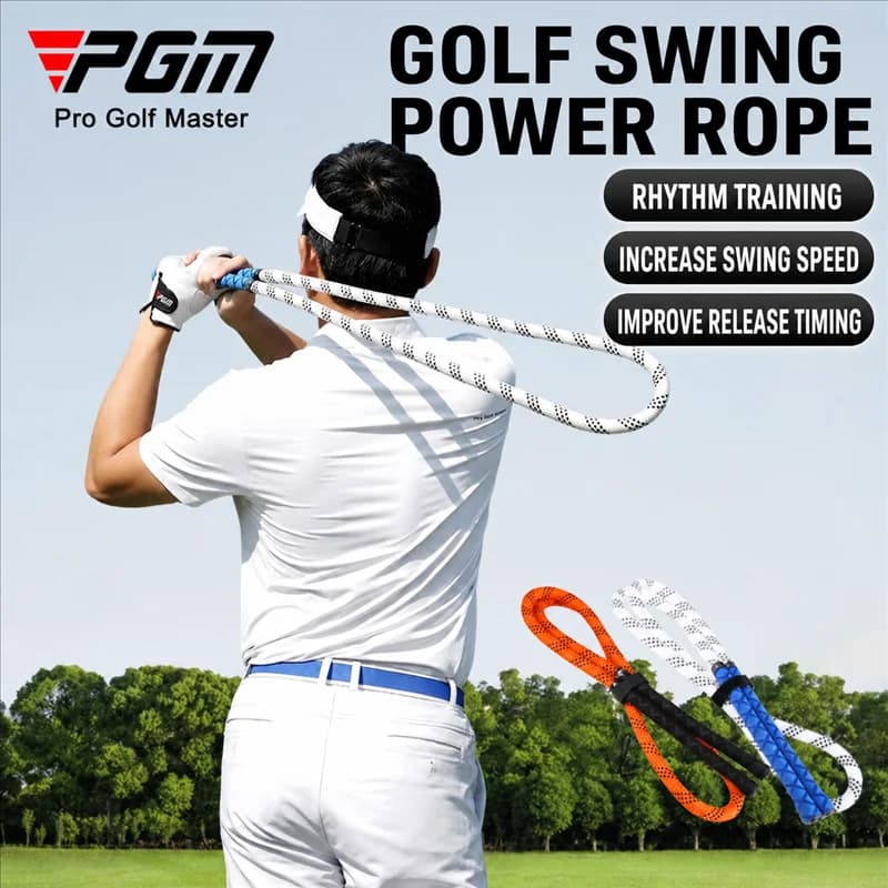 PGM HGB025 Golf Swing Speed Trainer Power Rope Strength Tempo Release Timing Training Aid Indoor Outdoor Practice