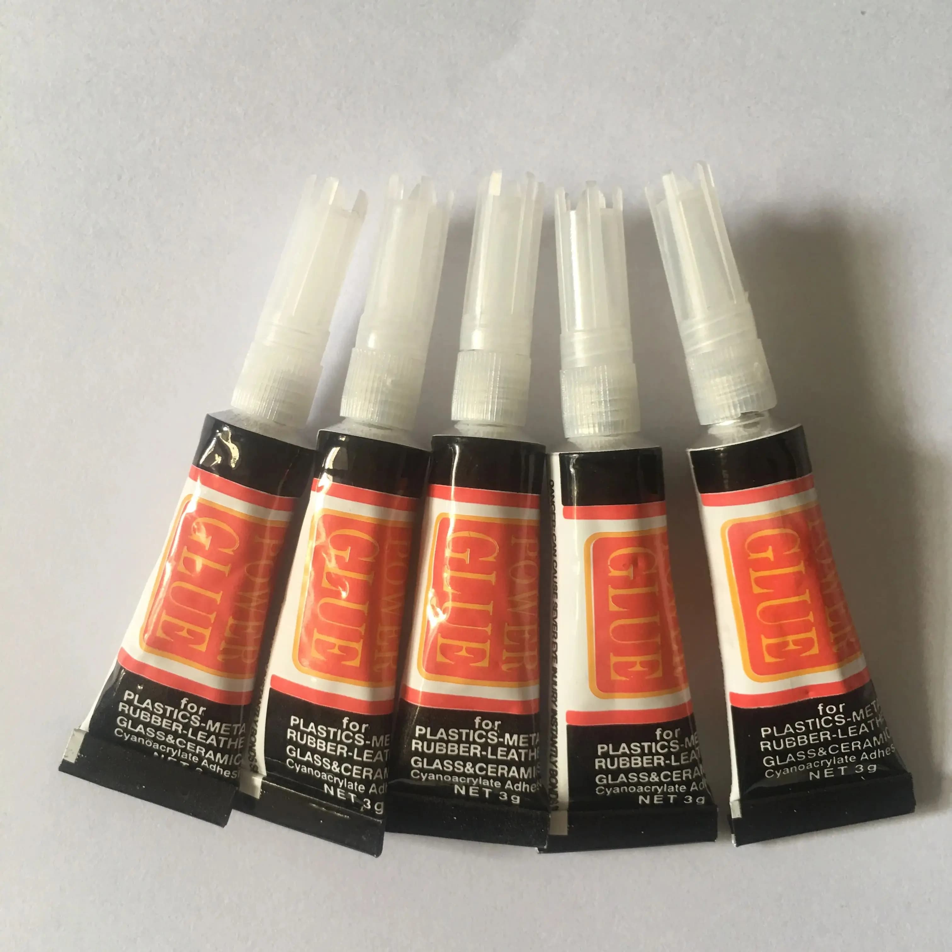 5 pz liquido Super colla 502 pelle legno gomma metallo vetro istantaneo forte legame cianoacrilato adesivo negozio di cancelleria Gel per unghie