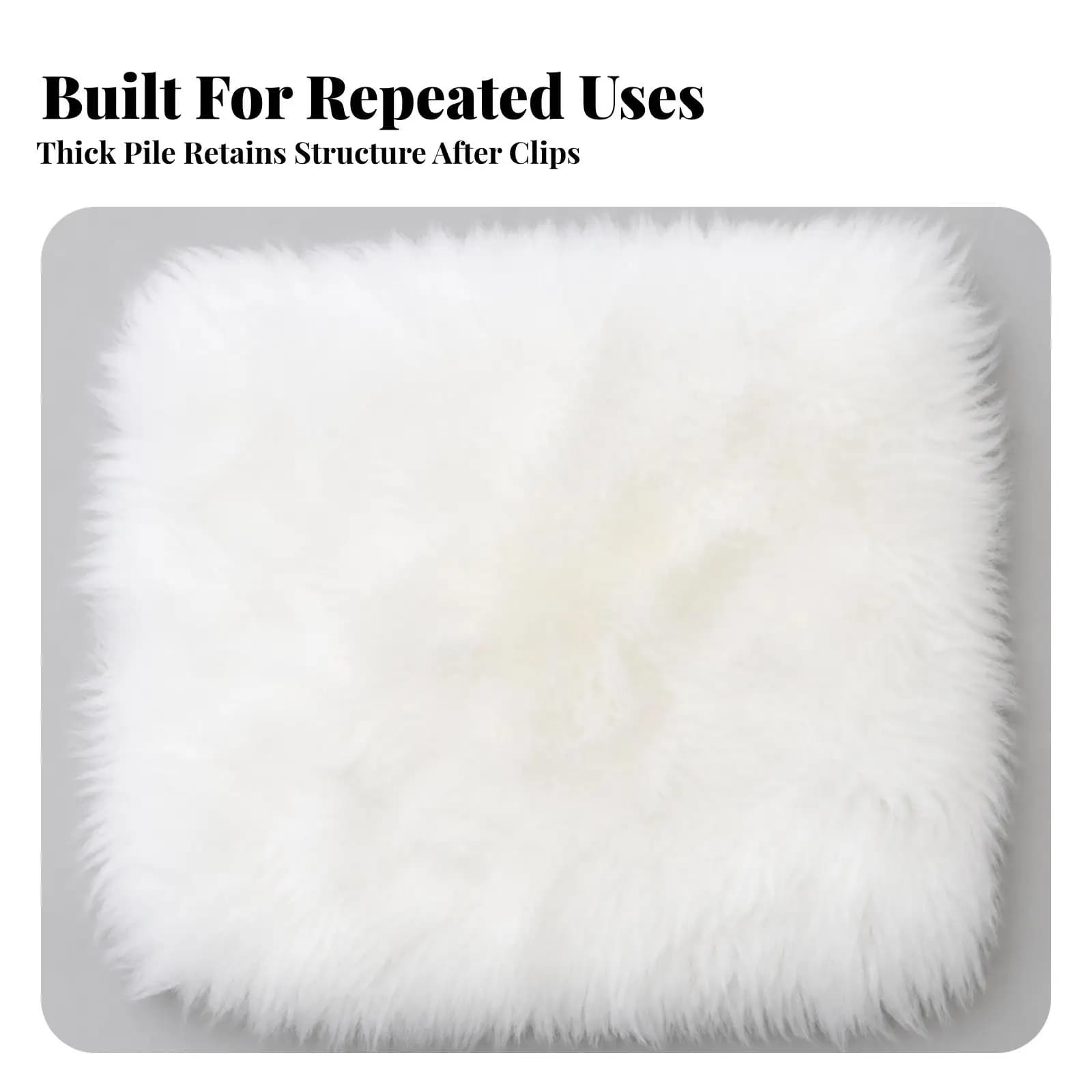 Grooming Hair Block Practice Sheet for Pet Stylists Thick Long Pile Fiber Training Tool for Scissoring Clipping Skills