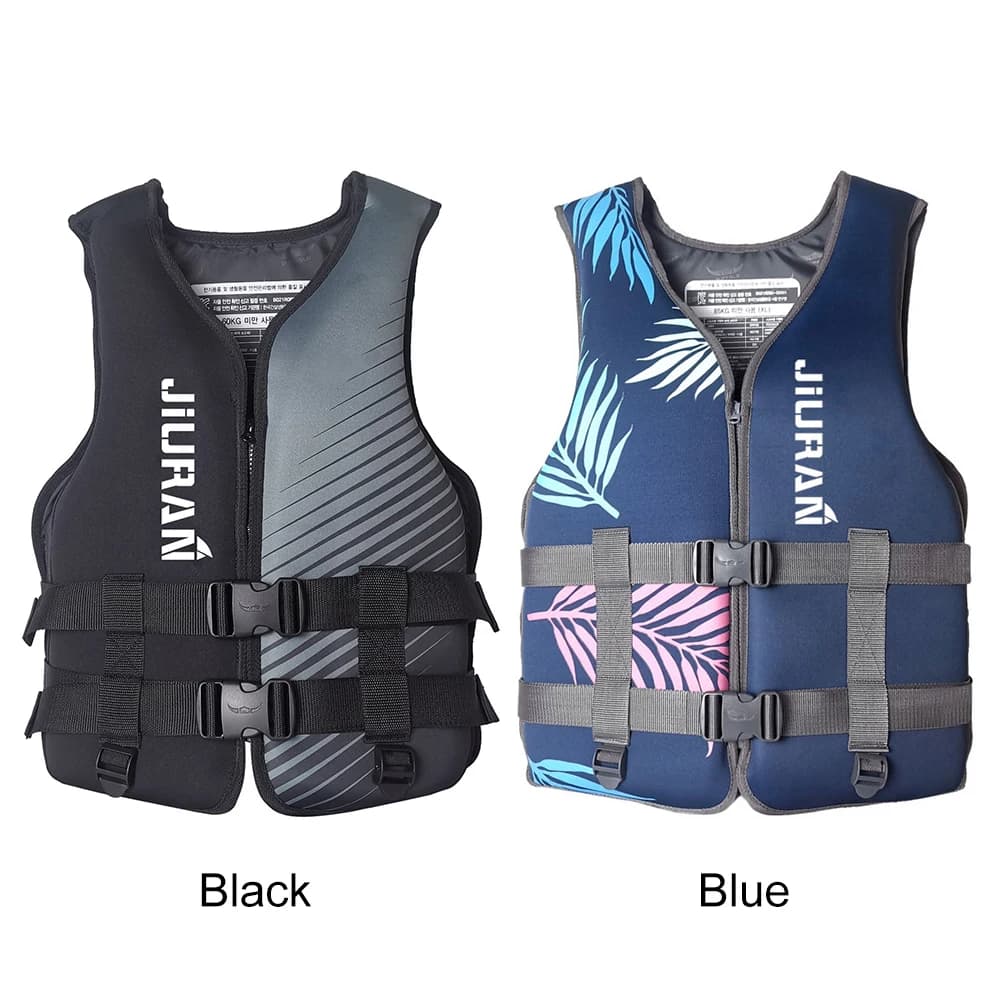 Gilet di sicurezza alla deriva in neoprene Gilet di galleggiamento regolabile per bambini adulti Morbido sicuro multiuso traspirante per il nuoto Pesca in mare