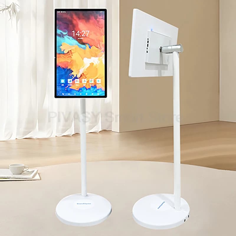 10 point Smart TV 21.5 23.8 inch Android12 mobile monitor support battery for home office fitness wireless casting