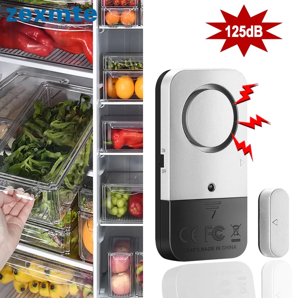 Nuovo sensore di allarme per porta finestra Smart Home 125dB Sistema di apertura porta frigorifero antifurto wireless per allarmi di sicurezza domestica