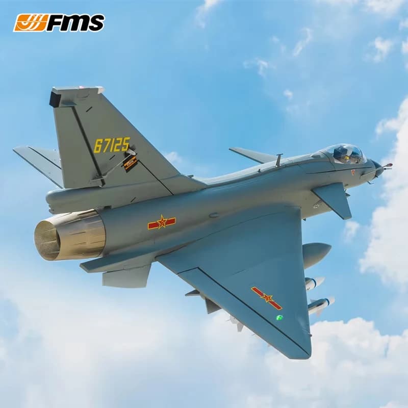 FMS 64mm J-10 PNP RC version fixed wing simulation plane Foam assembled for outdoor remote controlled air toy for adult boy