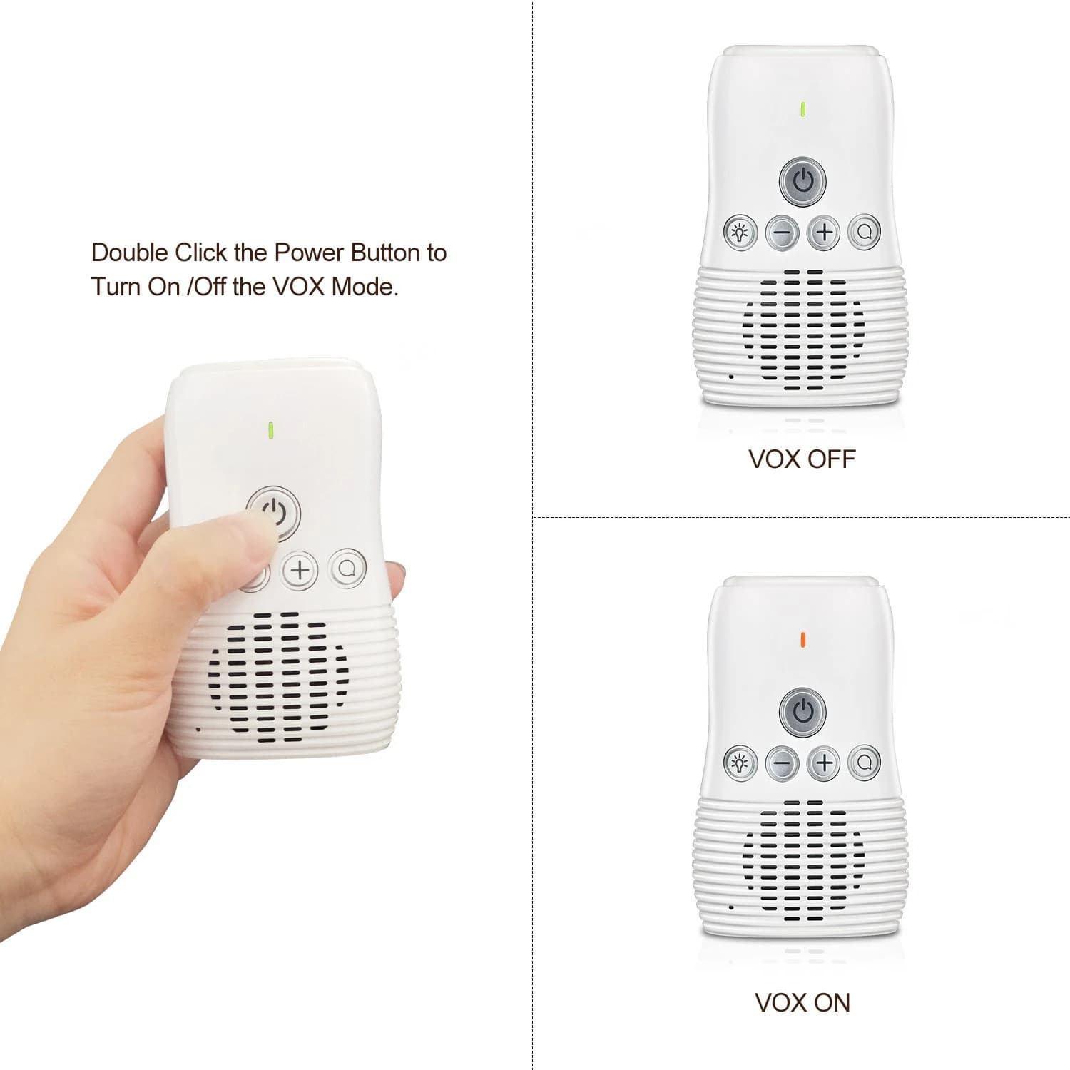 Baby Monitor Wireless da 2.4Ghz piccolo Monitor Audio portatile funzione Audio bidirezionale citofono batteria ricaricabile