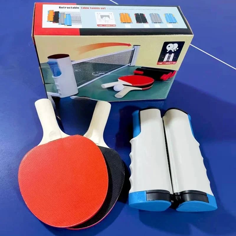Combined ping pong rack set Portable mesh column Mesh rack set for ping pong extendable standard for home use Exercise