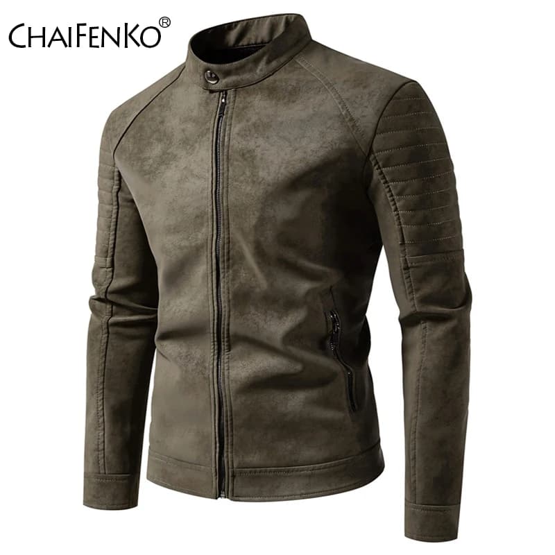Men's Coat Solid Windproof Breathable Autumn Winter New Casual Jacket in Outdoor Retro Fashion Versatile Collar to Korean