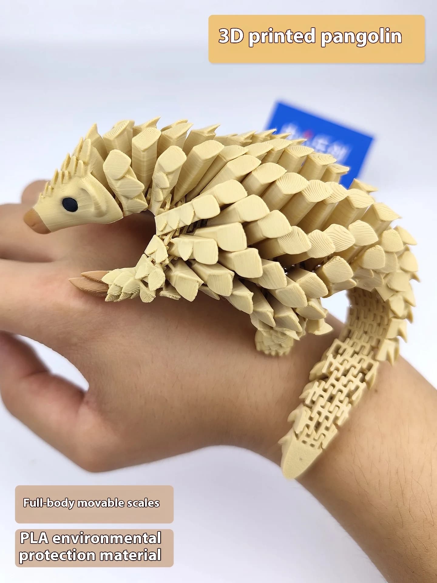 Figurina pangolin stampata in 3D modello giocattolo attività articolare pangolin desktop multifunzionale decorazione della casa regalo unico creatività