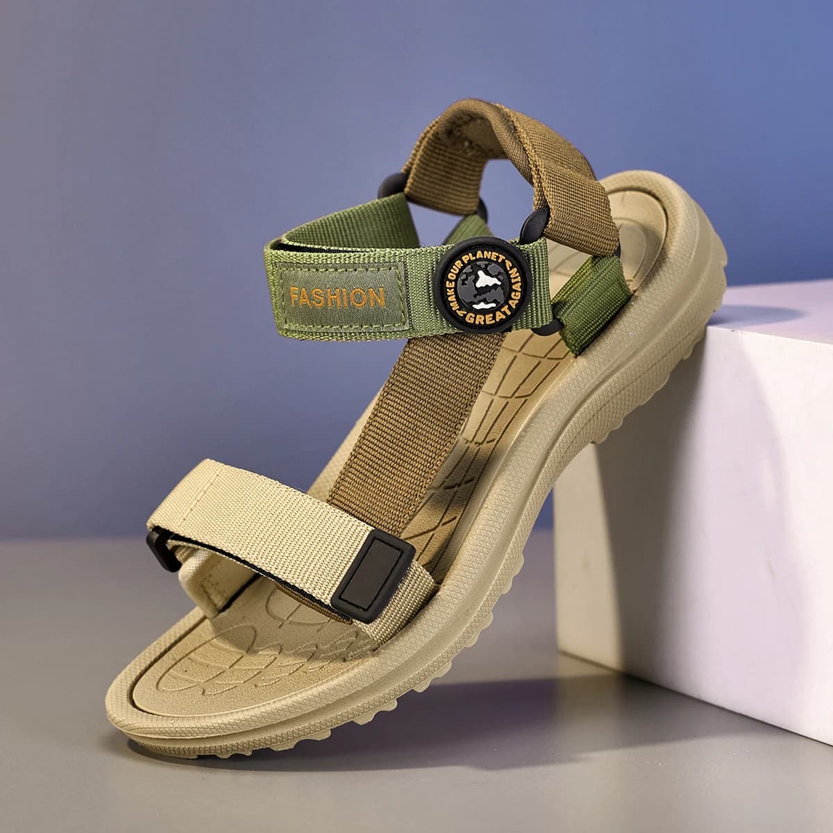 Kids Summer Sandals Girls Boys Sport Breathable Non-slip Race Soft Green Outdoor Beach Kids Waking Sandals Casual Shoes