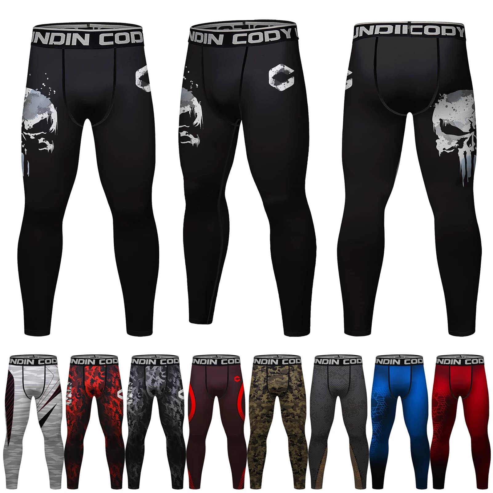 Allenamento da uomo MMA Boxe Pantaloni a compressione Collant Bjj Rashguard Palestra Leggings fitness per lo sport Corsa Rash Guard Pantaloni da uomo