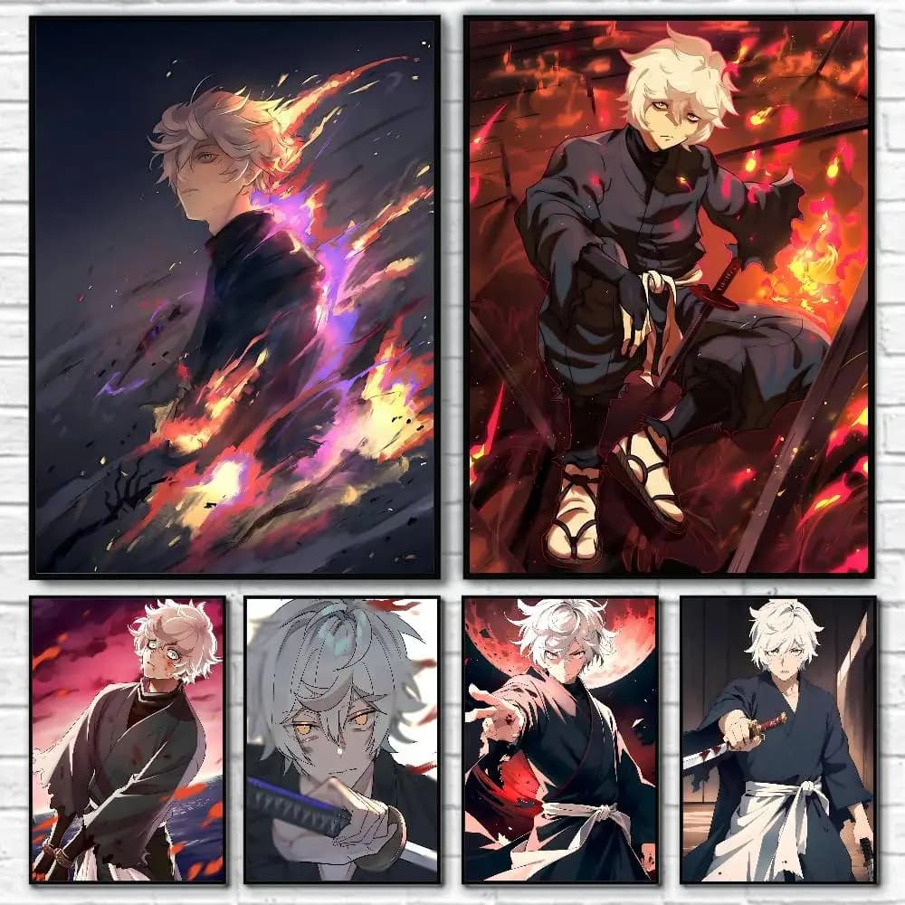 Anime Characters Gabimaru Posters HD Print Vintage Wall Art Decor for Home Study Room