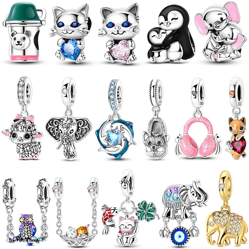 Nuovi Charm per Fotocamera a Tema Viaggio e Aereo 2026, Charm a Forma di Valigia e Perline 'Love Travel Life' in Argento Sterling 925, Adatti per Bracciali Rigidi, Collane e Gioielli