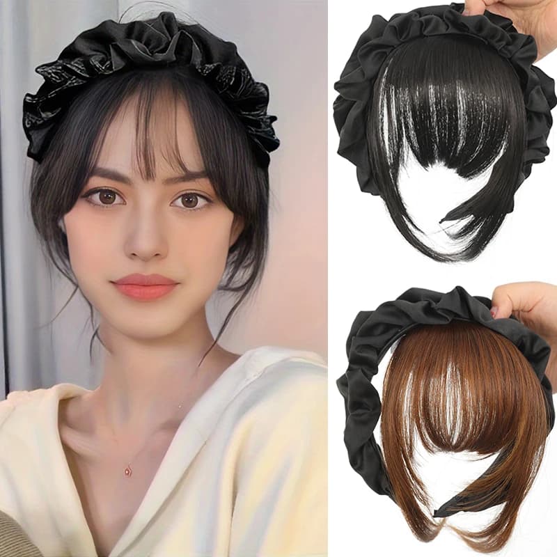 MSTN Synthetic fringe Hair Band Hair Bands Braid Braids Frange Wigs Heat Resistant Fragrance Hair Extensions