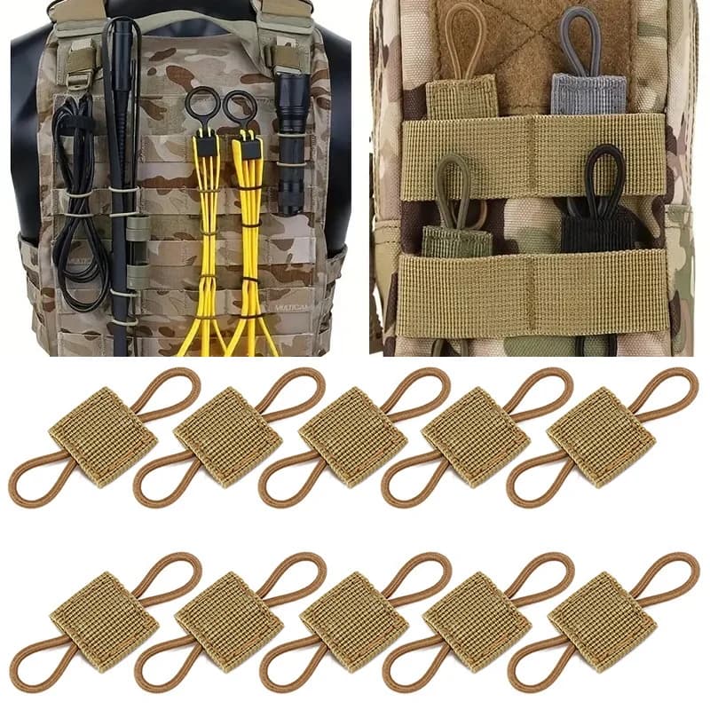 10/20 pezzi, fibbia per rilegatura per antenna esterna sistema tattico Molle zaino accessori da campeggio fibbia tattica fibbia fissa