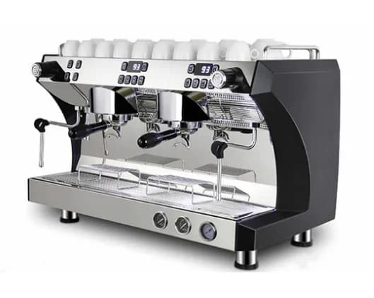 Caffettiera commerciale CRM3120C Macchina da caffè a doppia testa, sistema multi-caldera indipendente, temperatura di estrazione regolabile