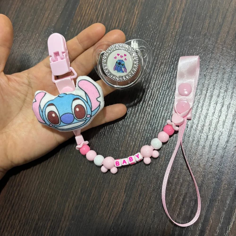 Catenella Portaciuccio Kawaii per Neonati, Ciuccio di Lusso Adatto per lo Svezzamento e la Masticazione, Simile al Seno
