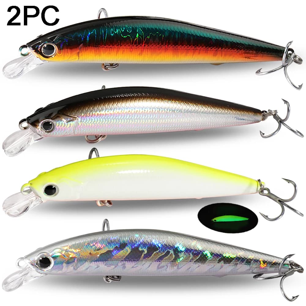 GOBAI 11.4cm 13g Professional Magnet Quality Weight Suspension Minnow Manovella Model Hot Fishing Rich Wear Wobbler 2 PZ Artificial bait