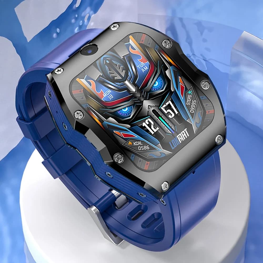 Nuovo LOKMAT 4G Smartwatch 4GB + 128GB Android IP68 Impermeabile SIM Card Wifi GPS SOS Videochiamata Fitness Tracker HD Camera Smartwatch