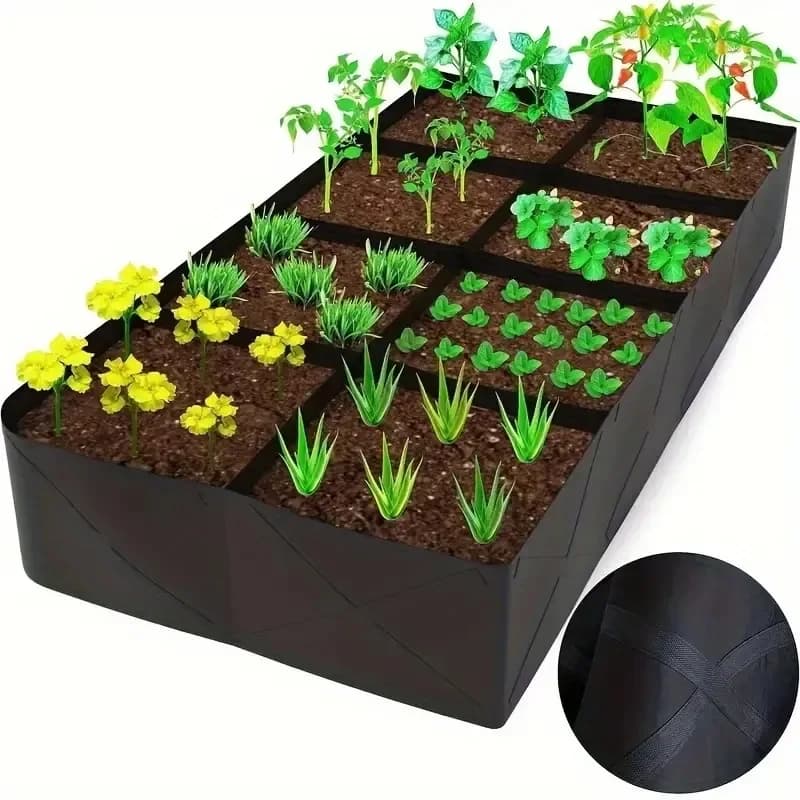 128 gallon planting bag, multigrilled flower pot, rectangular planting bag, eight mouth seedling bed