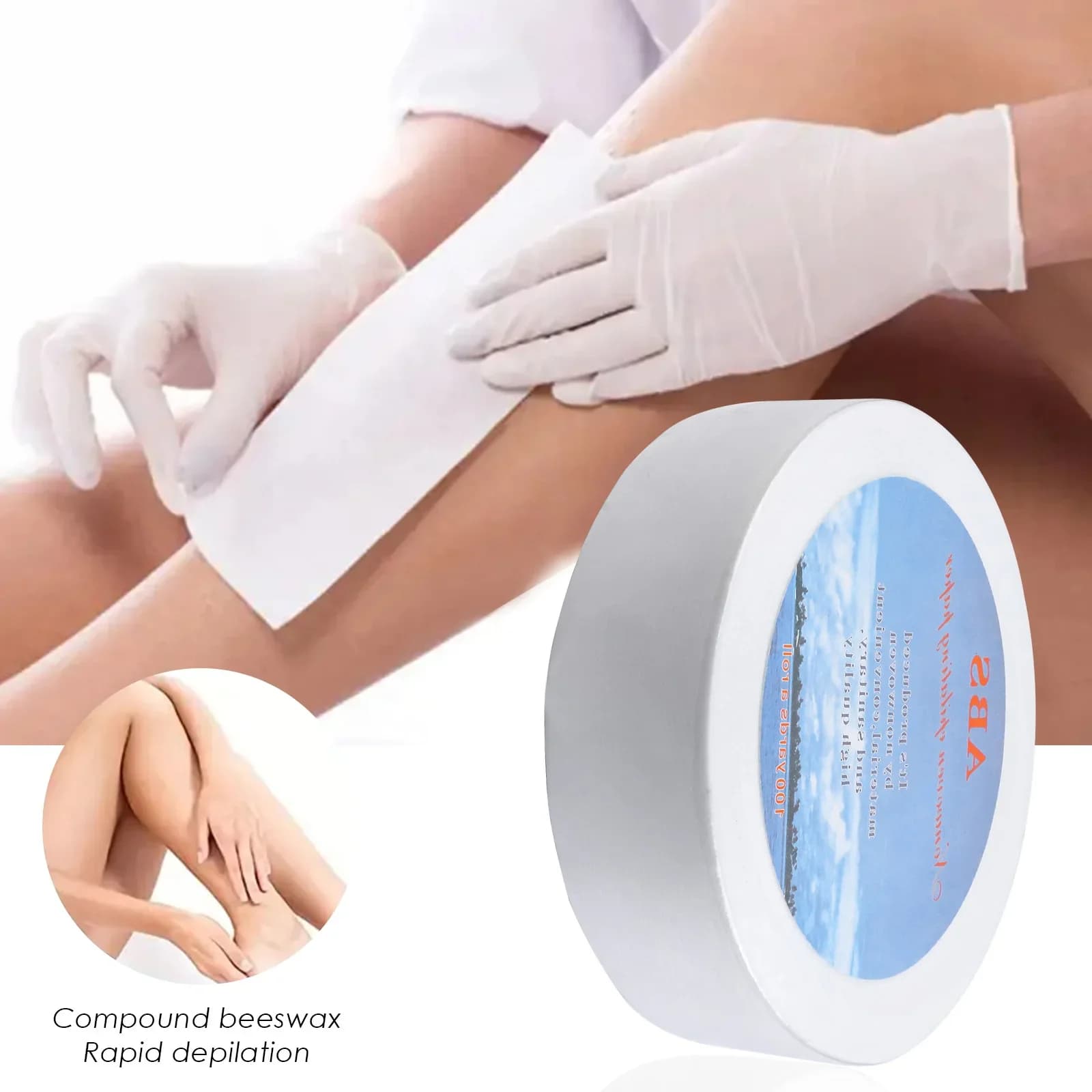 50/100 yards/roll Wax Strips For Hair Removal Nonwoven Body Cloth Hair Remove Wax Paper Rolls High Quality Hair Removal Epilator