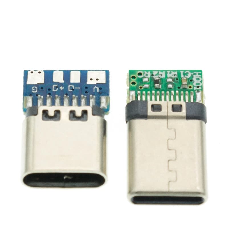 10 pcs USB 3.1 Type C Connector 24 Pin Male/ Female Plug 24 Pin Holder PCB Support