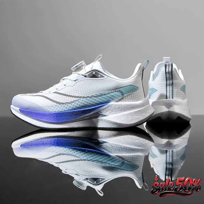 Marathon Running Shoes for Men with Carbon Plate, Breathable and Lightweight Sports Sneakers, Comfortable Athletic Shoes for Women