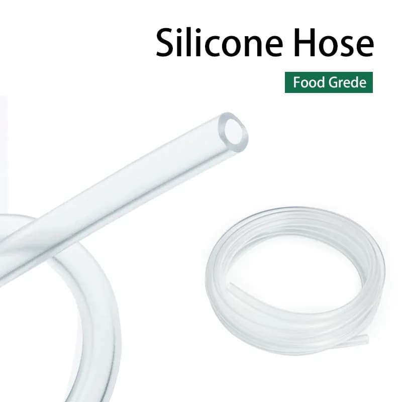 Tubo flessibile in gomma siliconica trasparente per uso alimentare 1/2M ID morbido 2 3 4 5 6 7 8 9 10mm Connettore flessibile non tossico per acqua trasparente da giardino