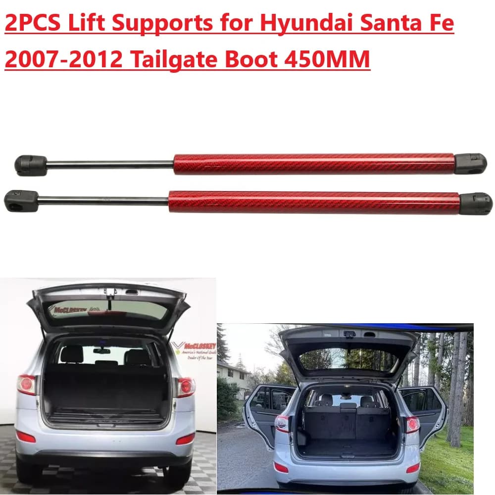 450MM Back Damper for Hyundai Santa Fe II CM Santa FÉ II 2005-2012 Rear Tailgate Boot Gas Spring Struts Prop Lift Support Carbon