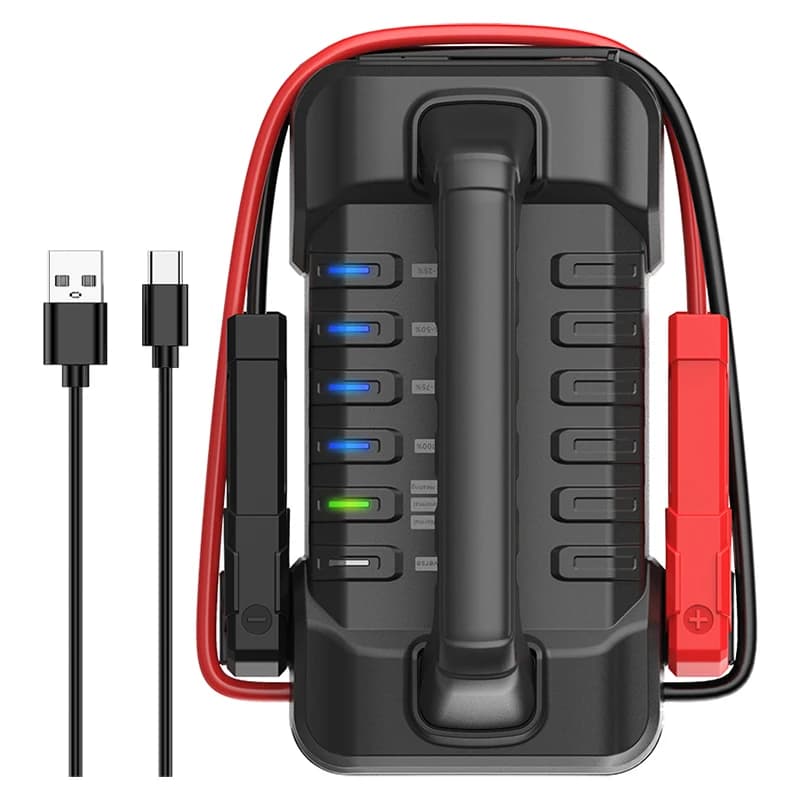 Avviatore di emergenza per auto più recente Avviatore di emergenza con batteria ai polimeri di litio incorporata 12V/24V Avviatore di emergenza con super condensatore