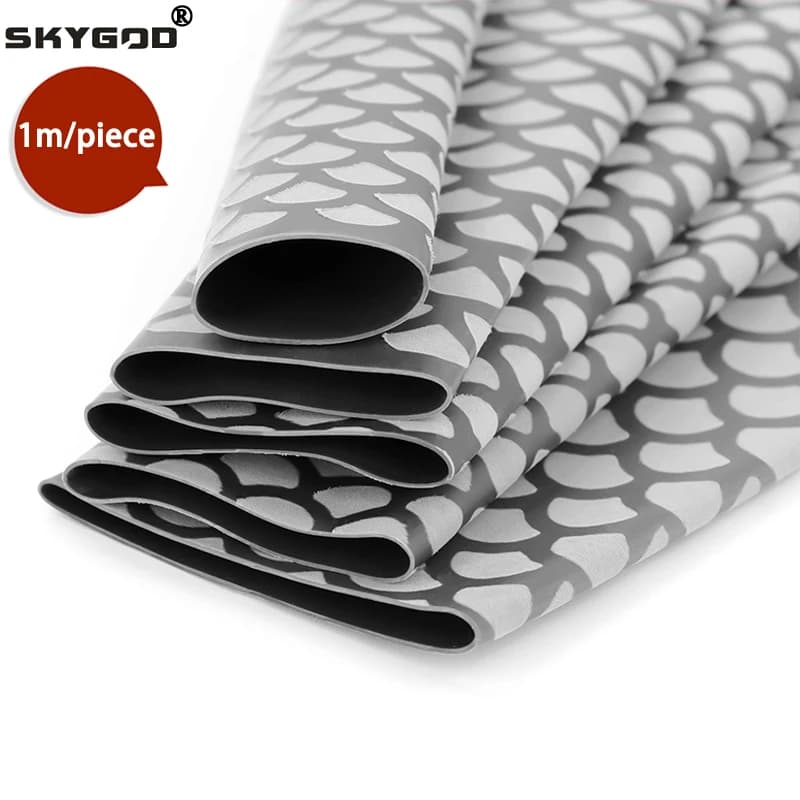 1 ~ 10pcs Nuovo Tubo Termoretraibile Antiscivolo Grigio Diametro 15 ~ 45mm Copertura Impermeabile Maniglia Della Bicicletta Protezione Antiscivolo Canna Da Pesca Wrap