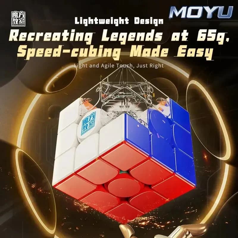 MoYu RS3M V5 3X3 Cubo Magico Magnetico, MeiLong 3x3 Cubo Magico, Versione Professionale per Competizioni di Velocità, Levitazione Magnetica