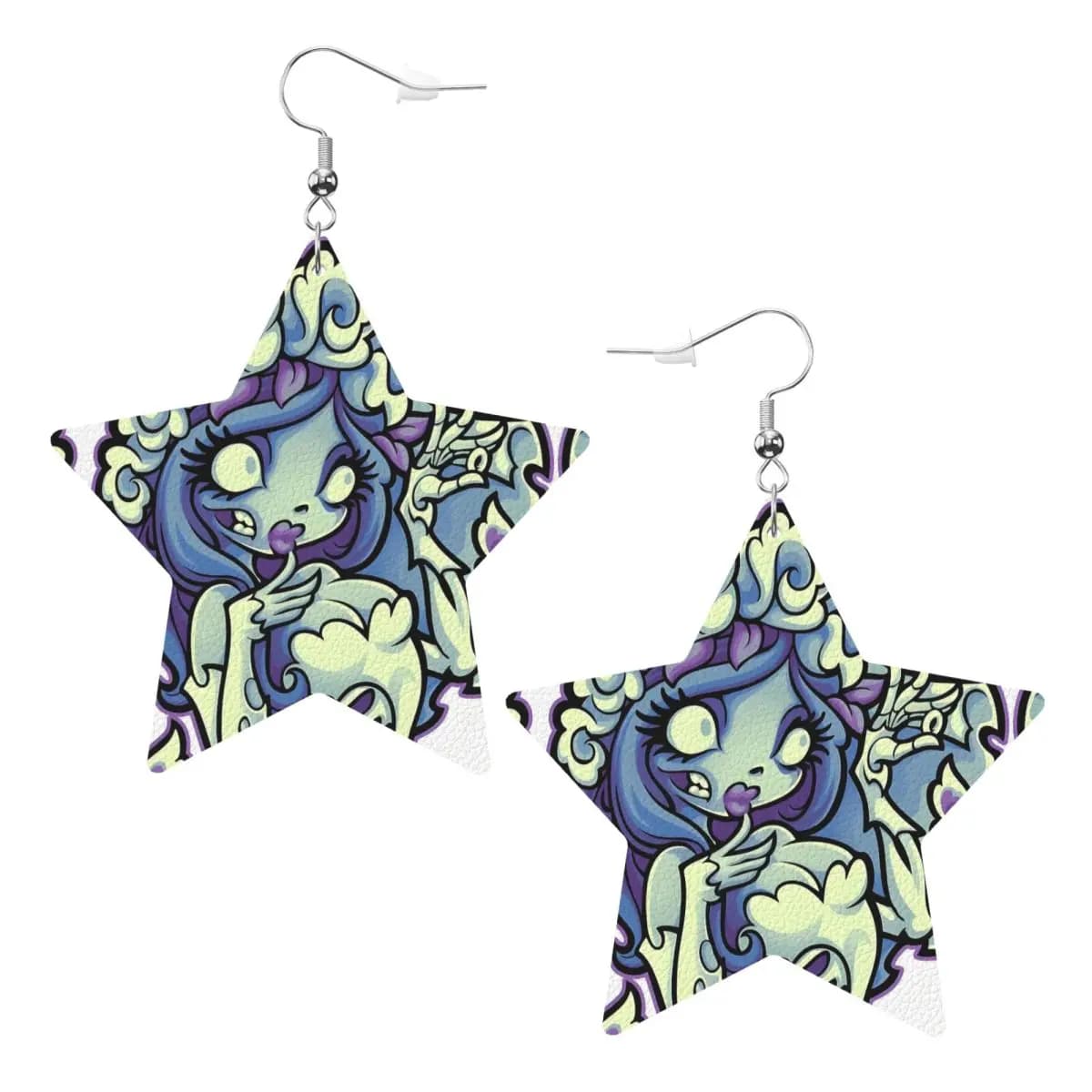 Personalizzato Anime Movie C-Corpse Bride Orecchini pendenti Orecchini in pelle per le donne Fashion Sorrow Love Story per la festa
