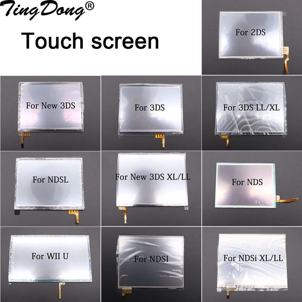 Replacement Touch Screen Panel, Digitizer Glass Display for DS Lite DSL Console, NDSL, NDSi, New 3DS XL LL