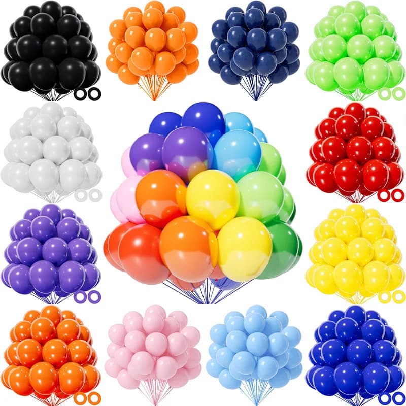 Green Balloons 5/10/12/18 Poles, Green latex balloons Pink Intense White for Decorations Birthday Party, Baby Shower, Wedding