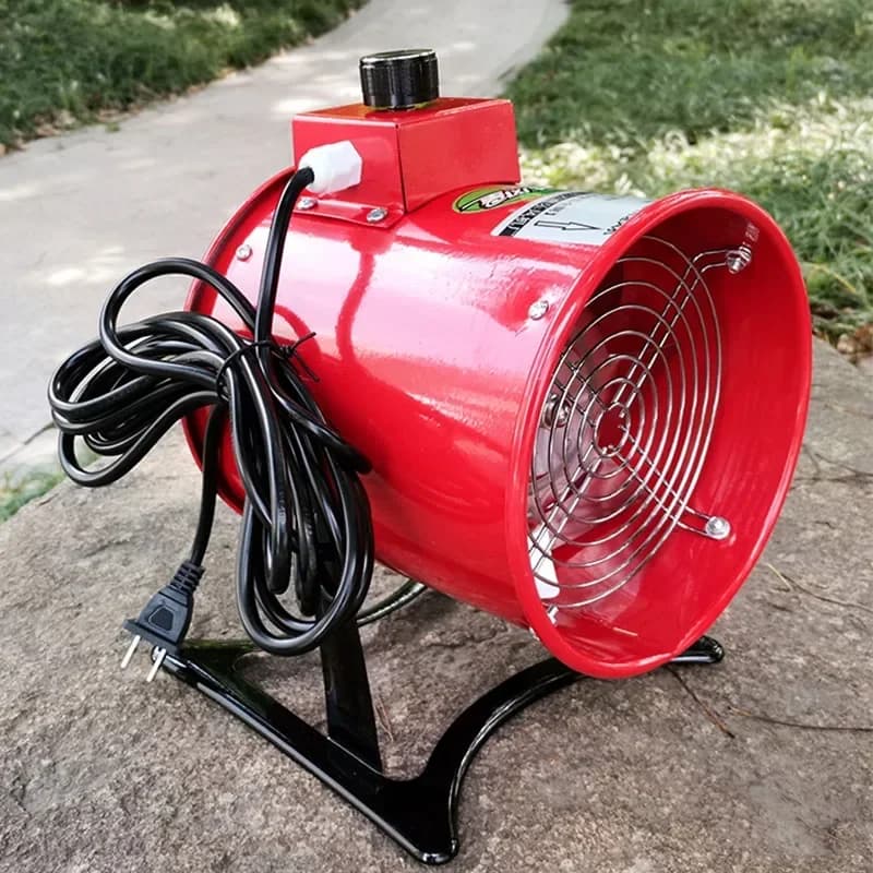 Rimozione Ventilatore di scarico mobile portatile Potente ventilatore assiale portatile industriale 220V Tunnel di ventilazione Ventilatore per polvere per costruzione marina
